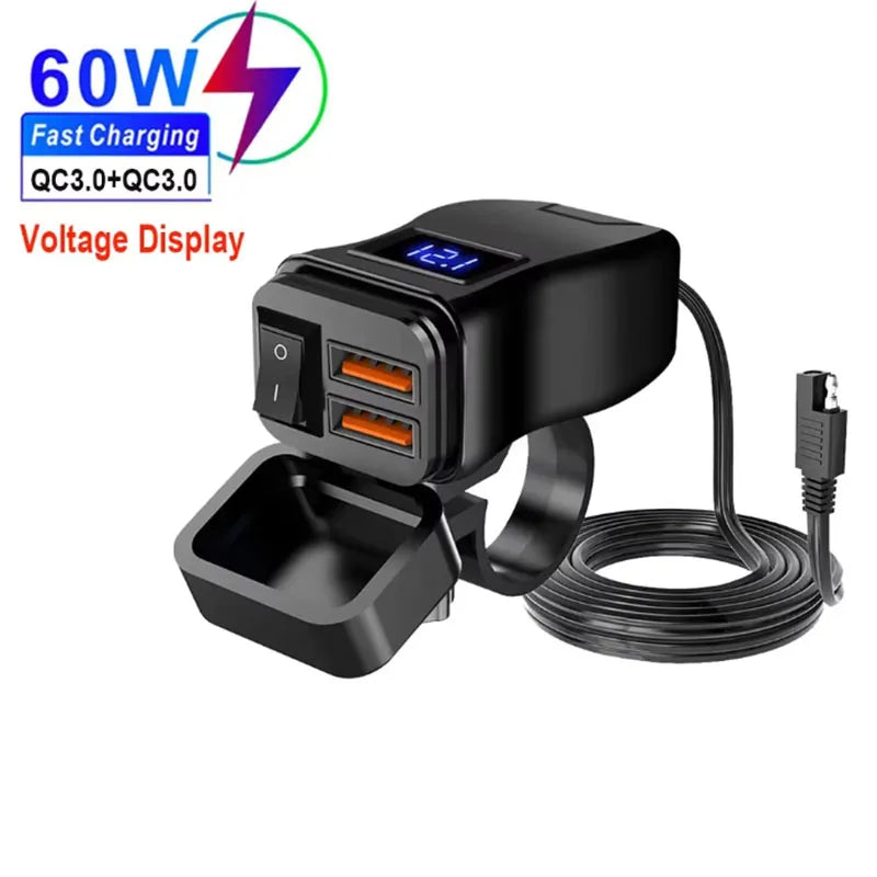 High-Performance Motorcycle USB Charger