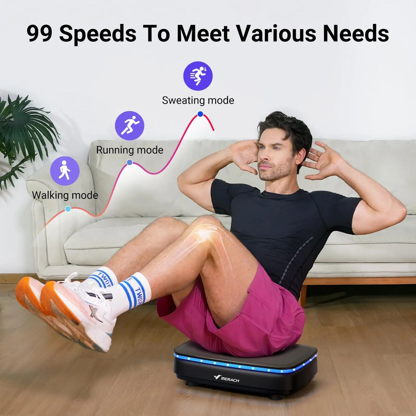 MERACH Vibration Plate Exercise Machine