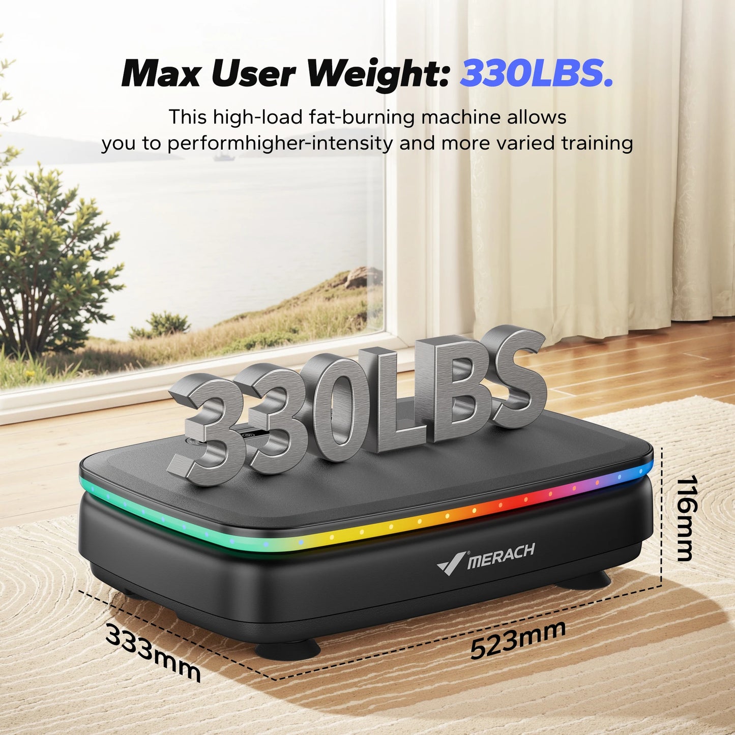 MERACH Vibration Plate Exercise Machine