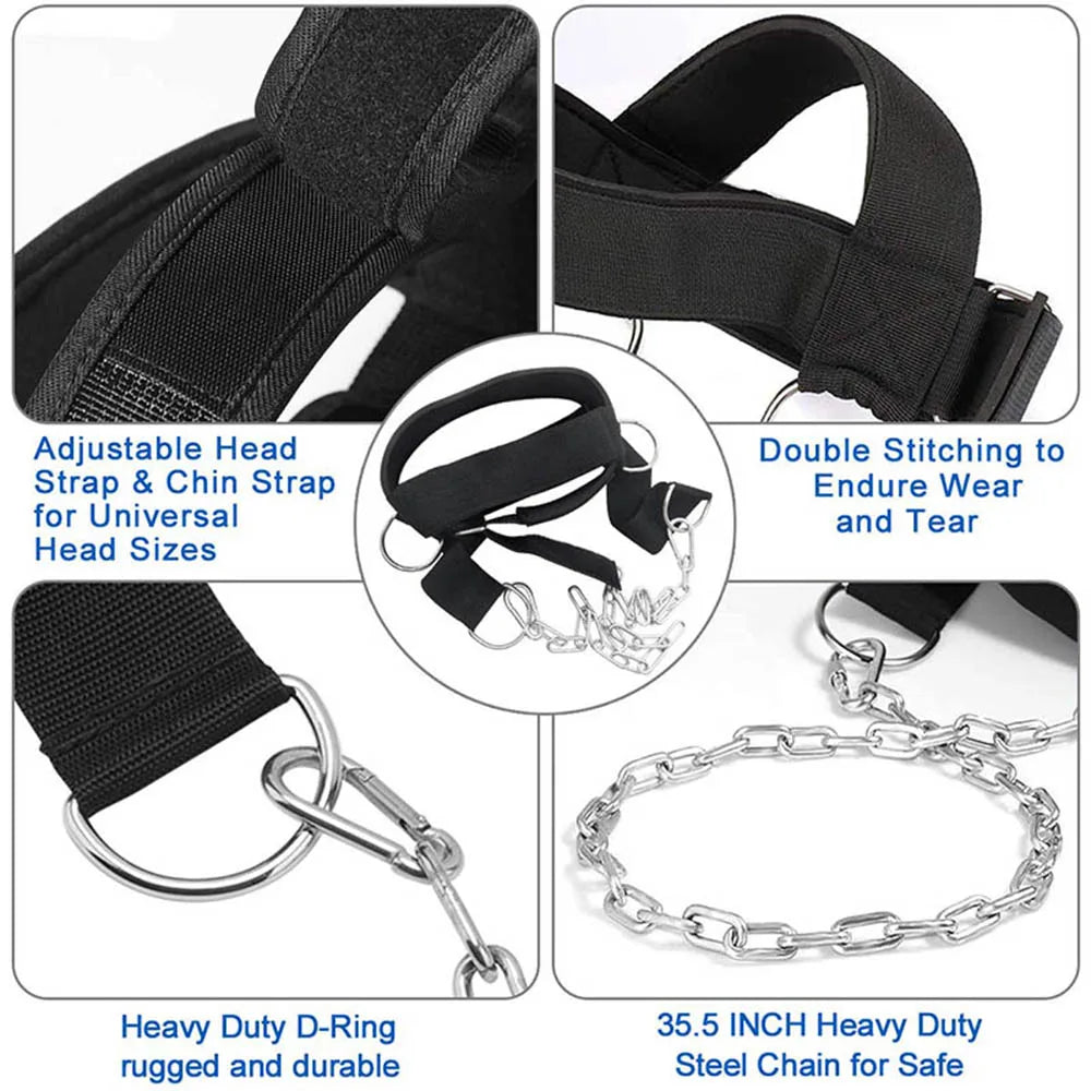 Adjustable Neck Strength Training Head Harness