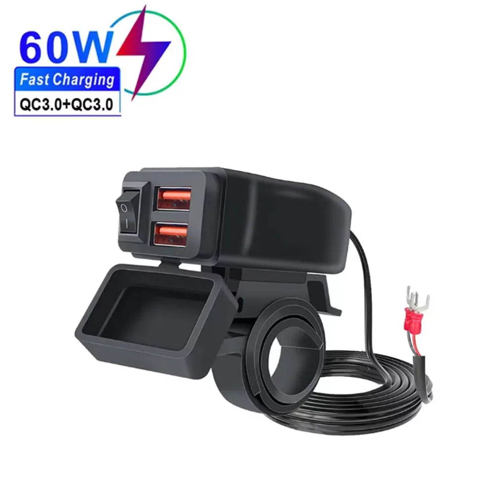 High-Performance Motorcycle USB Charger