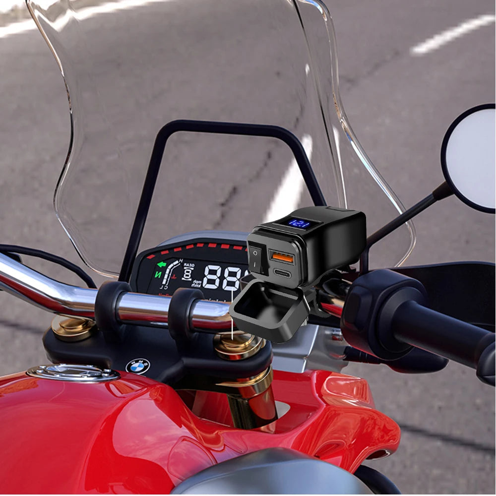High-Performance Motorcycle USB Charger