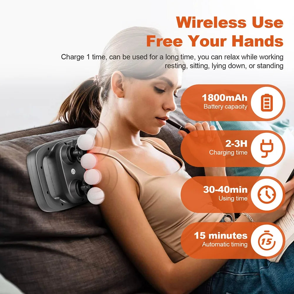 16-Head High-Frequency Body Massage Gun