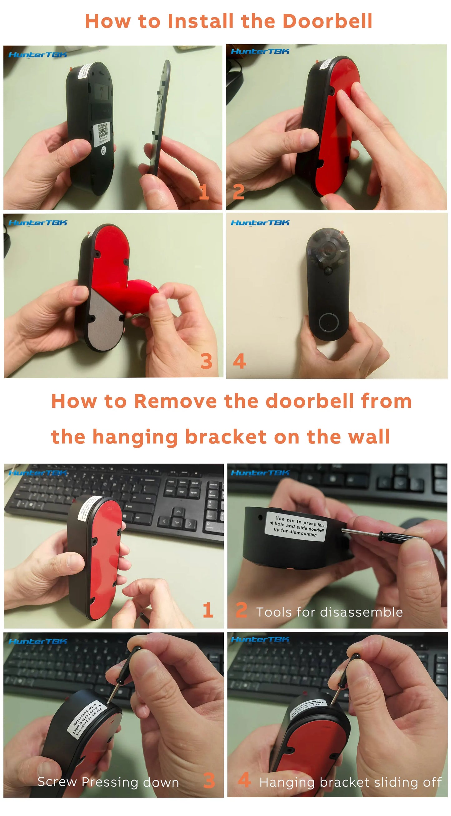 1080P Smart Wireless Video Doorbell Camera