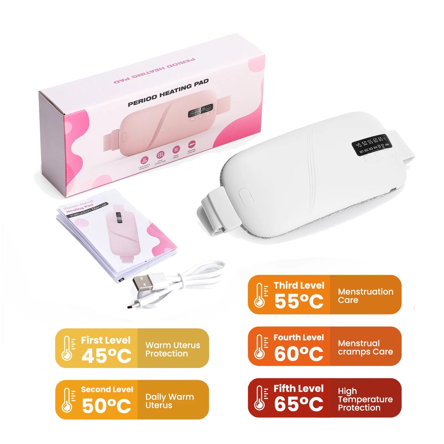 Electric Heating Pad Abdominal Massager