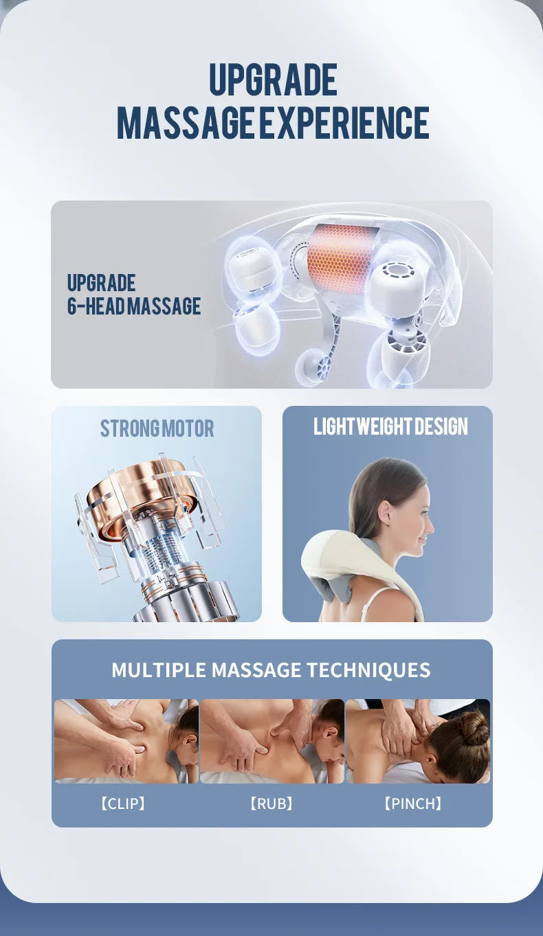 Wireless Neck & Shoulder Kneading Massager
