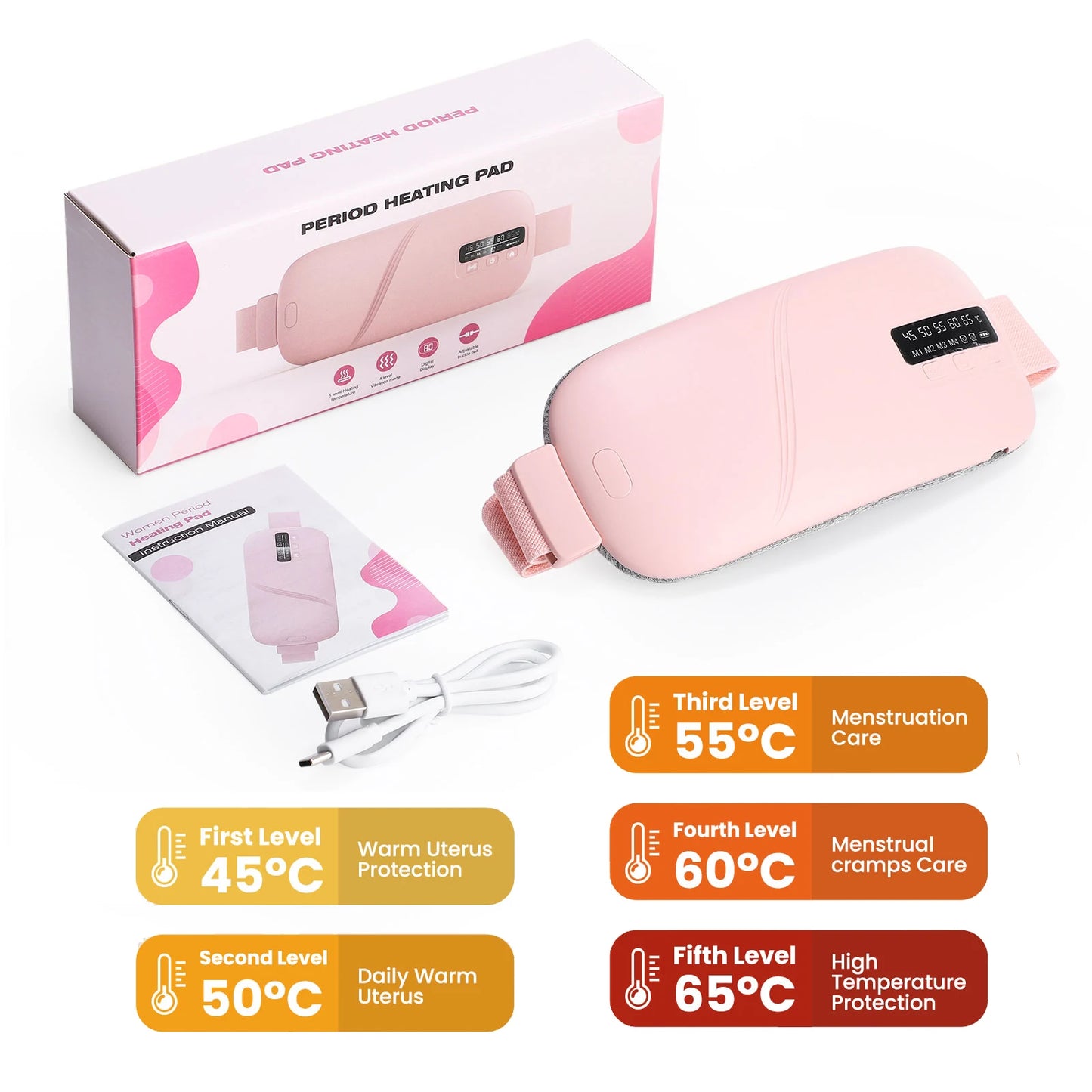 Electric Heating Pad Abdominal Massager