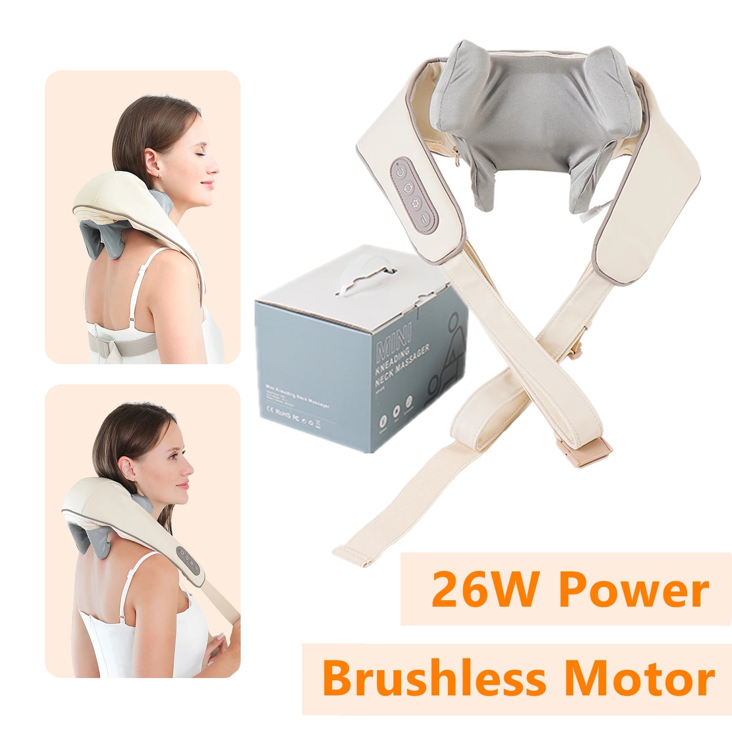 Wireless Neck & Shoulder Kneading Massager
