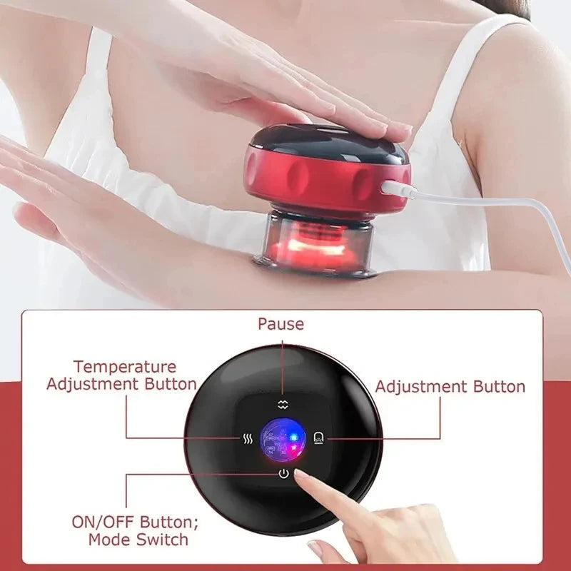 Heated Gua Sha Cupping Massager for Back & Neck