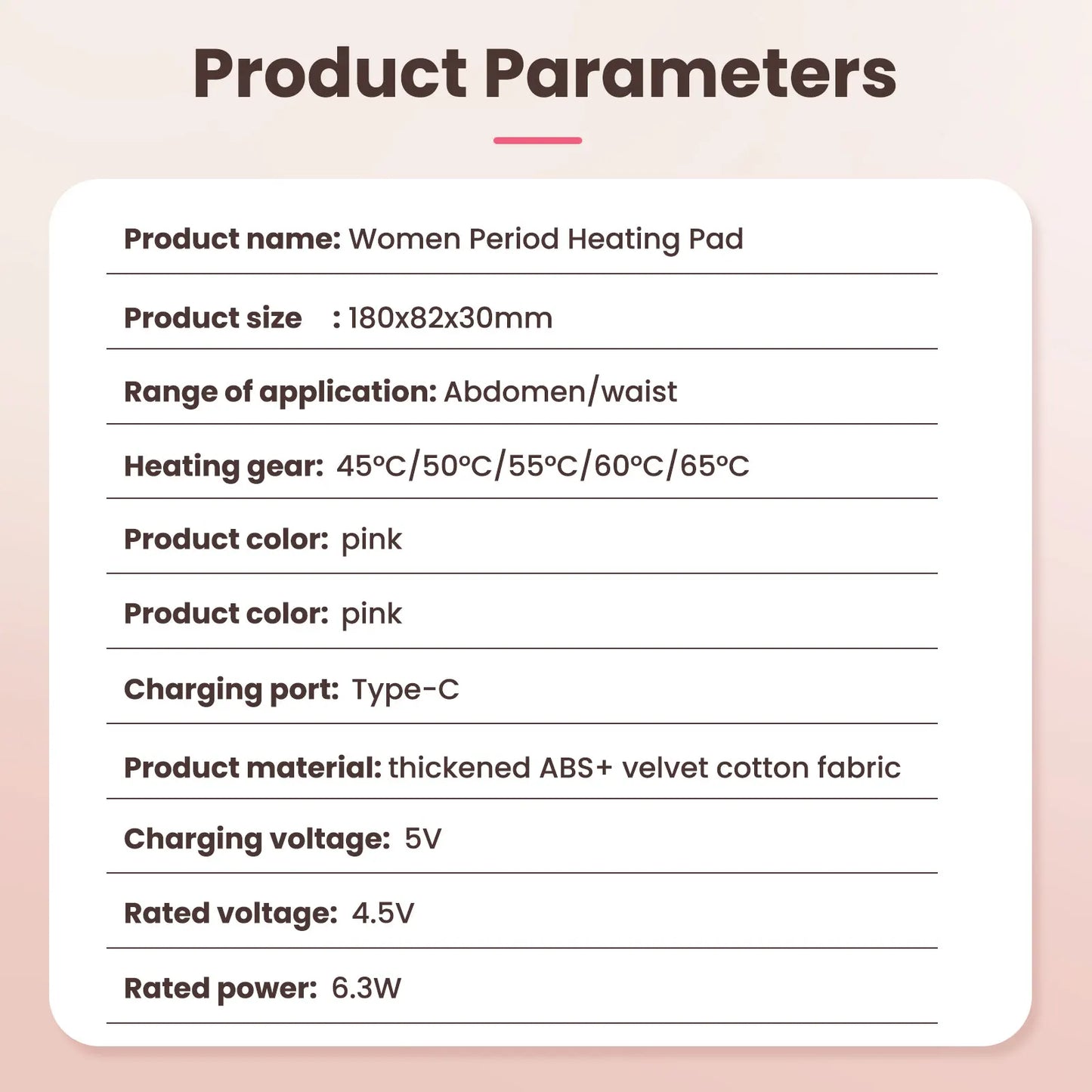 Electric Heating Pad Abdominal Massager