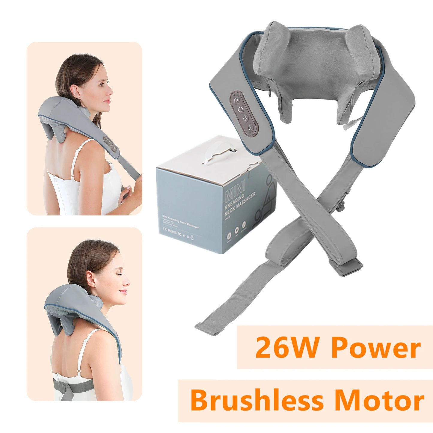 Wireless Neck & Shoulder Kneading Massager