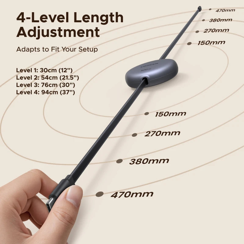 USB-C Retractable Fast Charge Cable