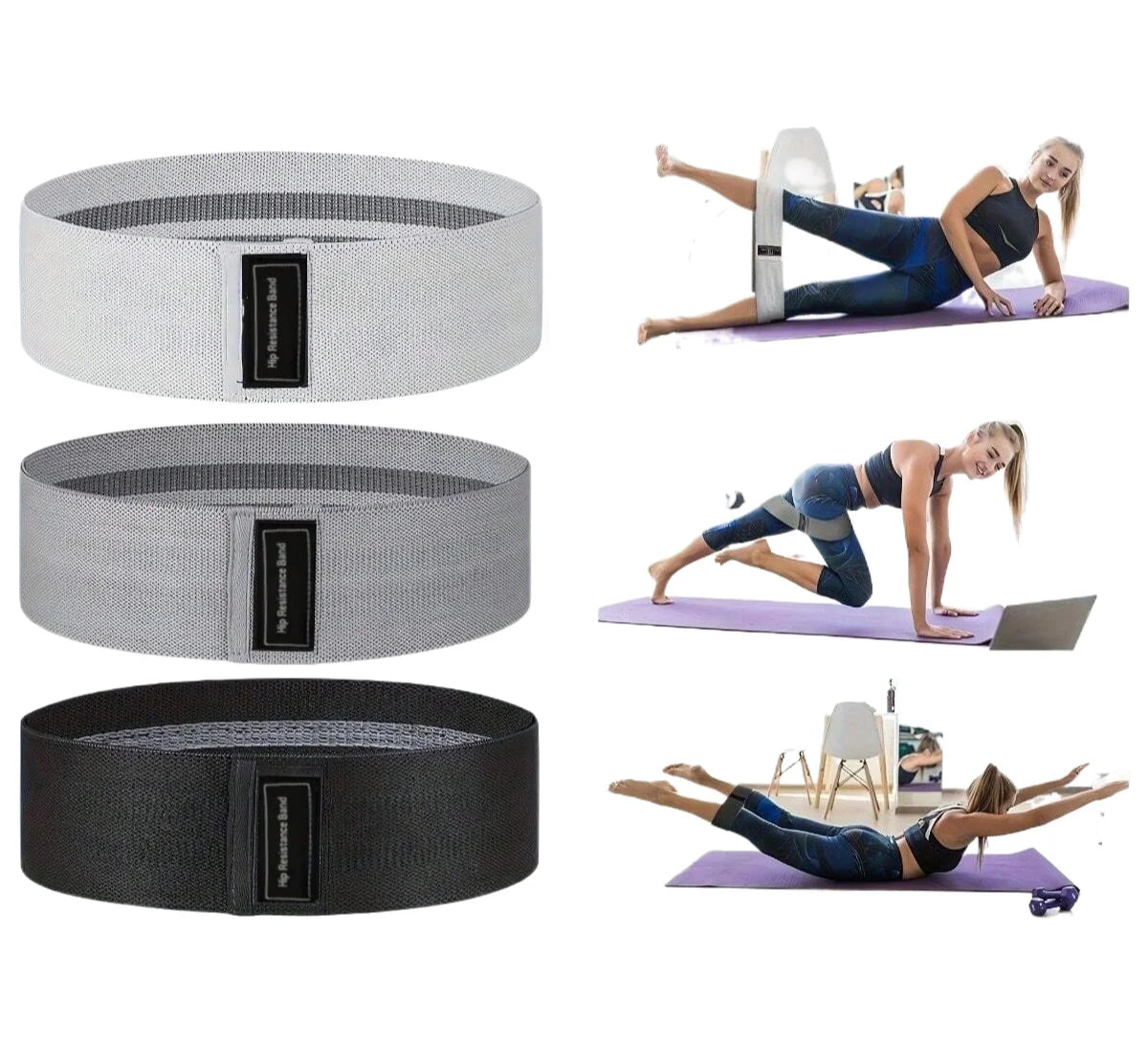 Fabric Resistance Hip & Glute Bands