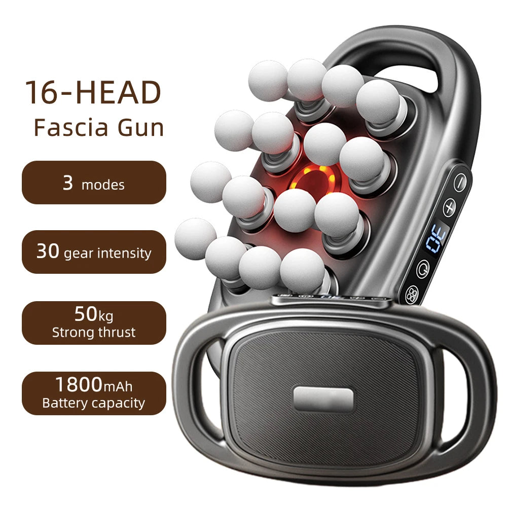 16-Head High-Frequency Body Massage Gun