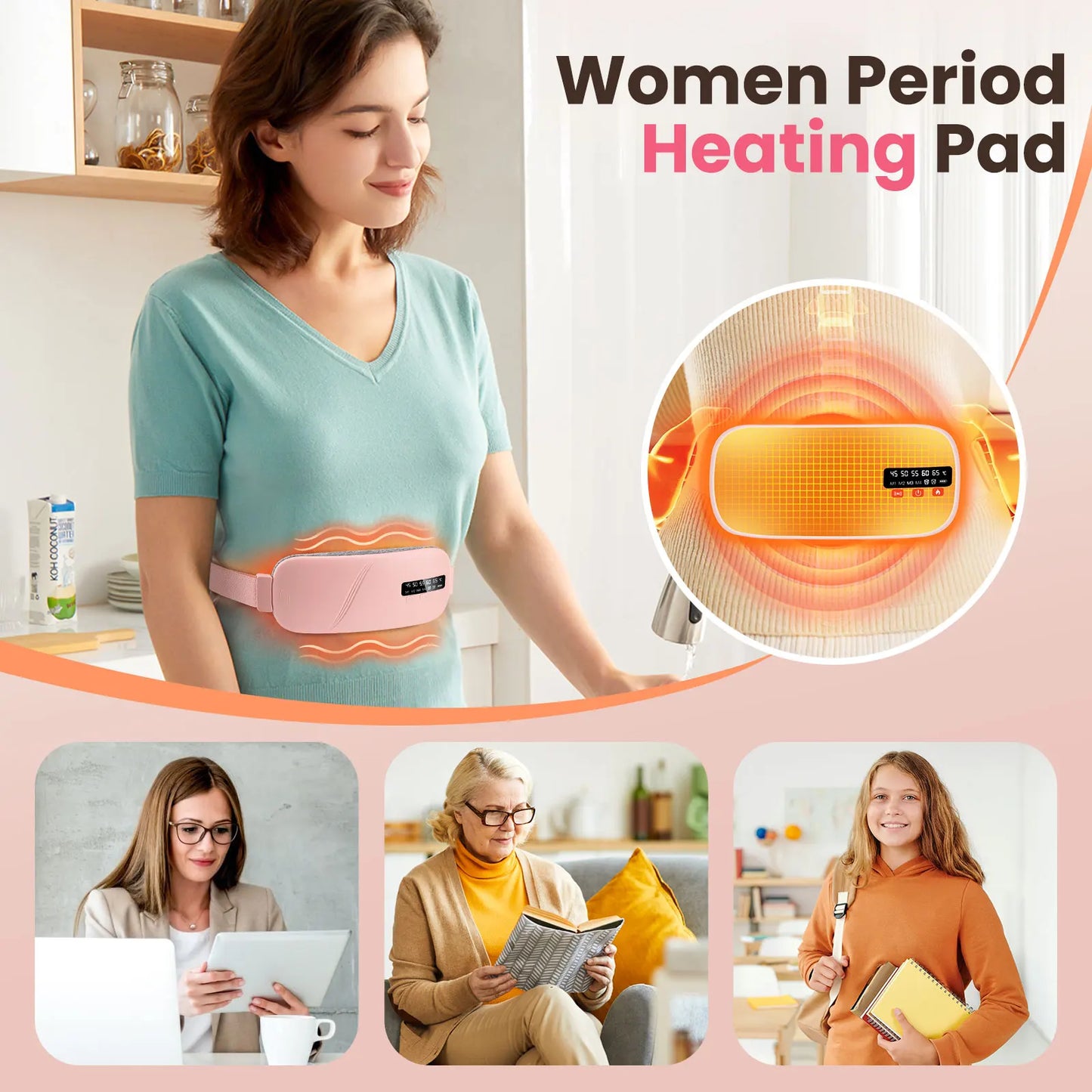 Electric Heating Pad Abdominal Massager