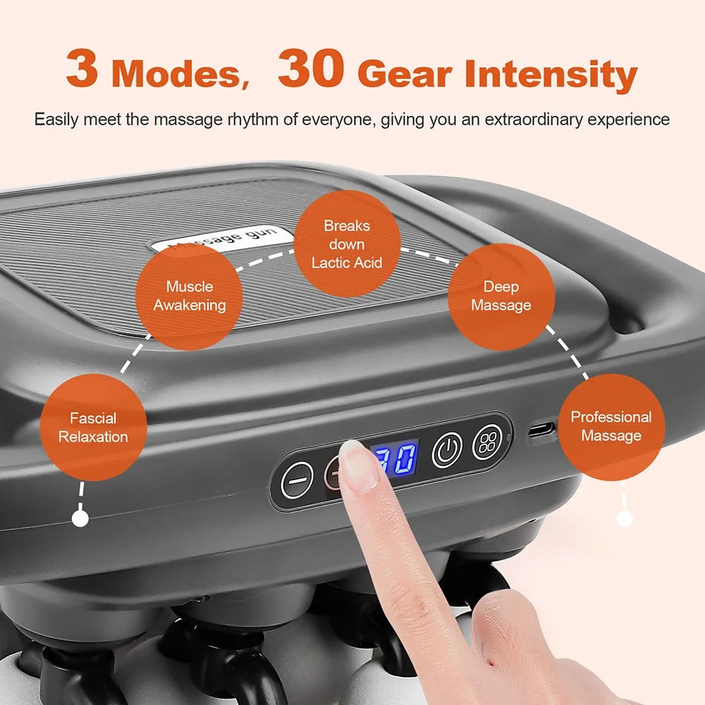 16-Head High-Frequency Body Massage Gun