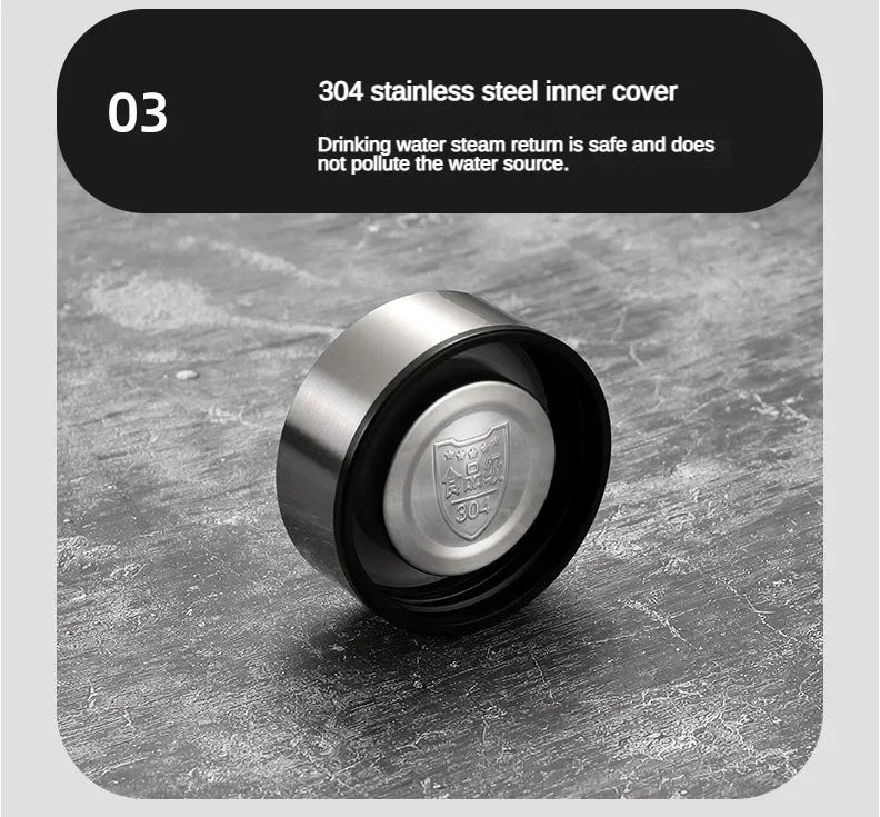 LED Display Stainless Steel Thermos Bottle