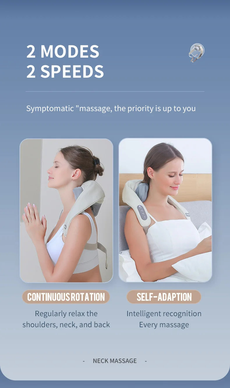 Wireless Neck & Shoulder Kneading Massager
