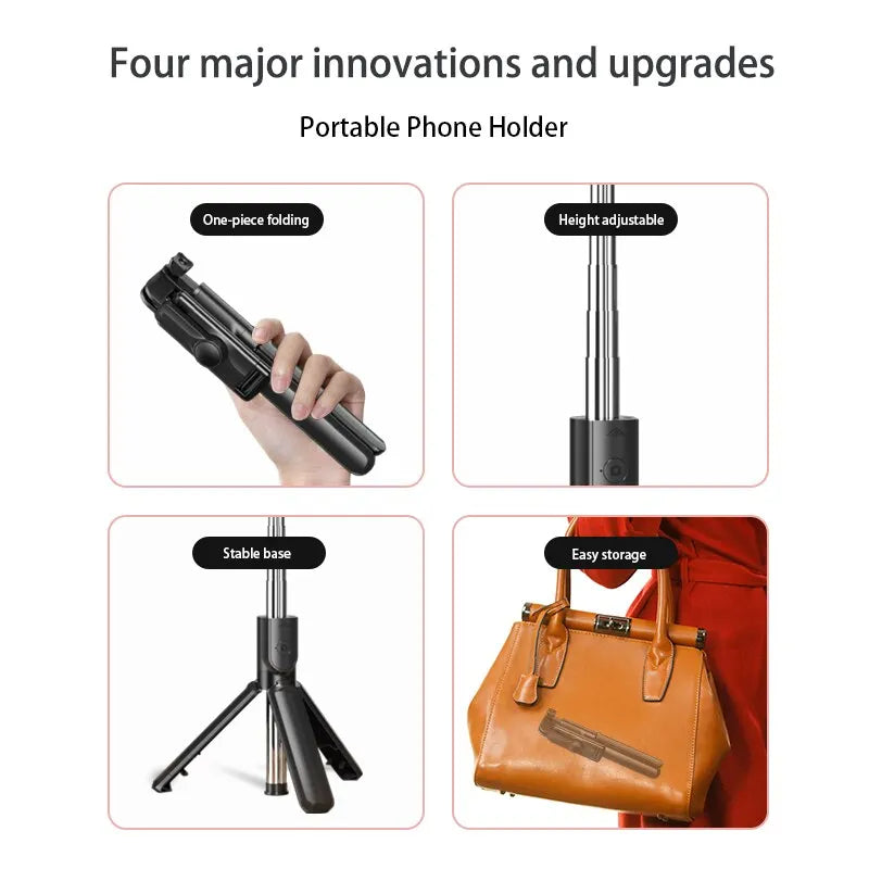 Selfie Stick Mini Tripod with Remote Shutter