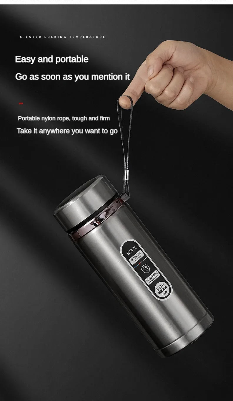 LED Display Stainless Steel Thermos Bottle