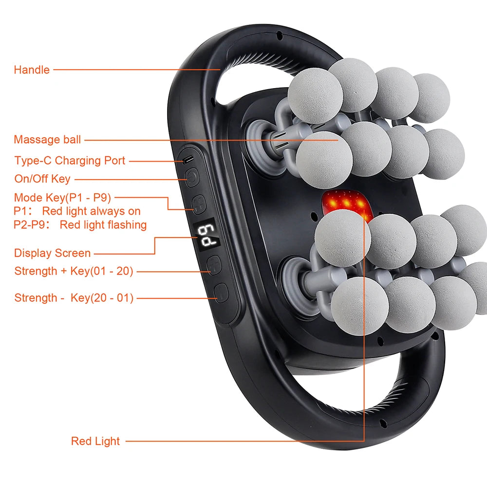 16-Head High-Frequency Body Massage Gun