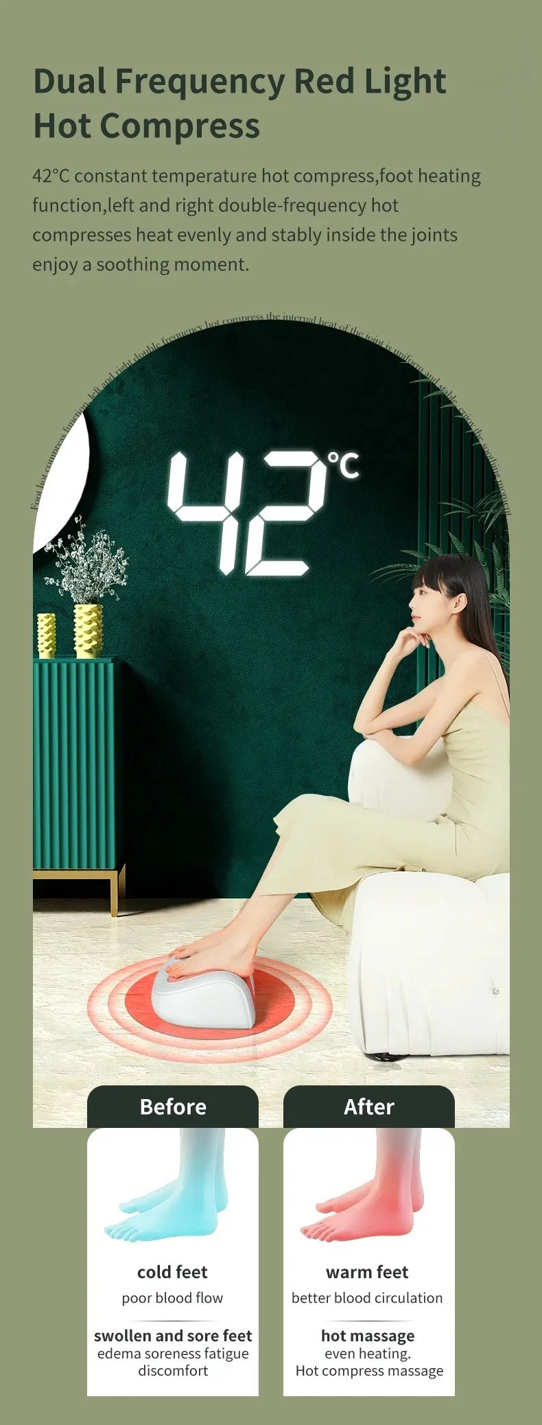 Electric Heated Foot Massager
