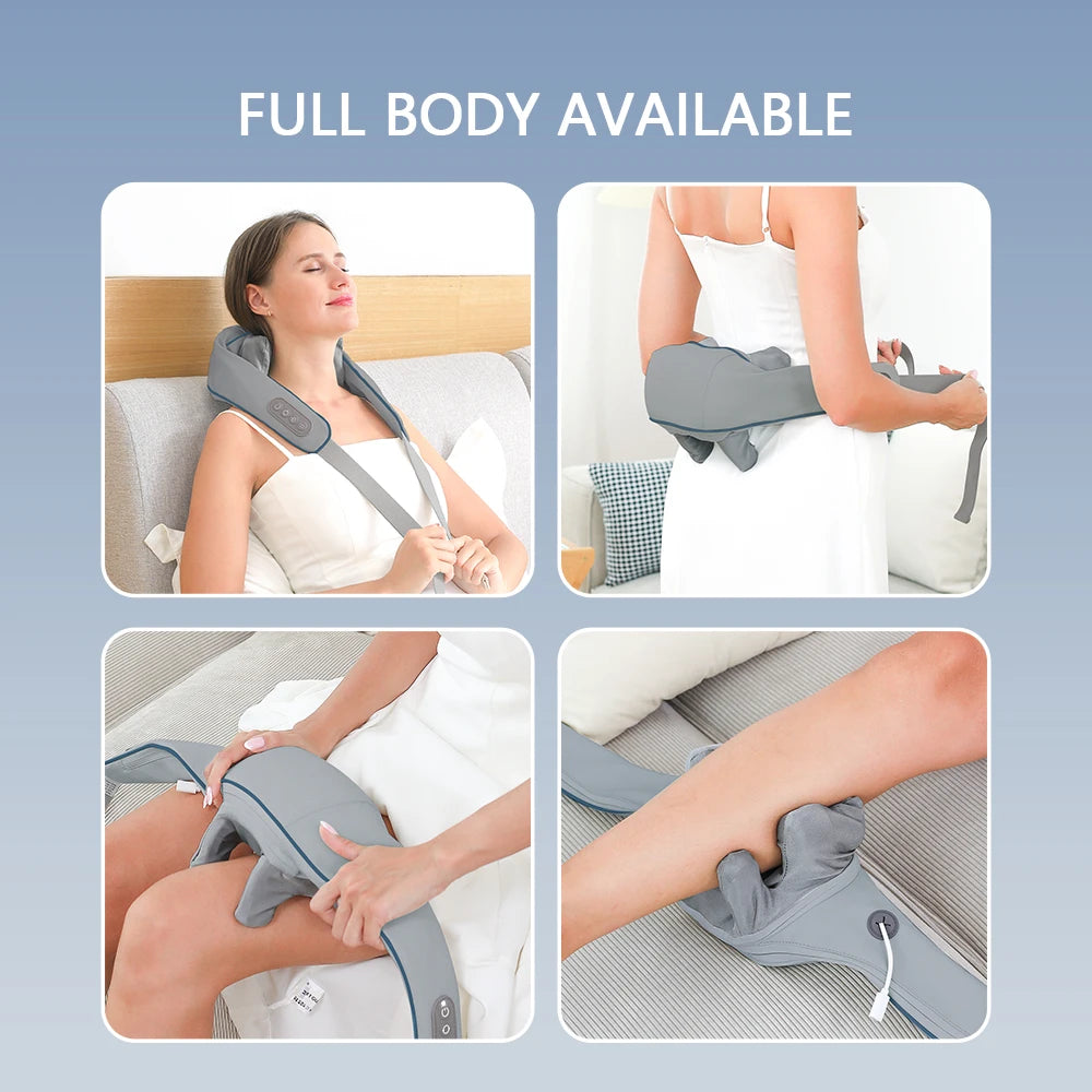 Wireless Neck & Shoulder Kneading Massager
