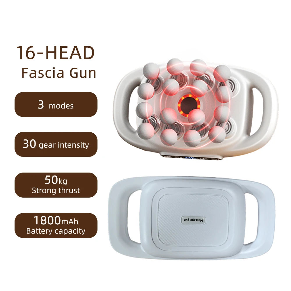 16-Head High-Frequency Body Massage Gun