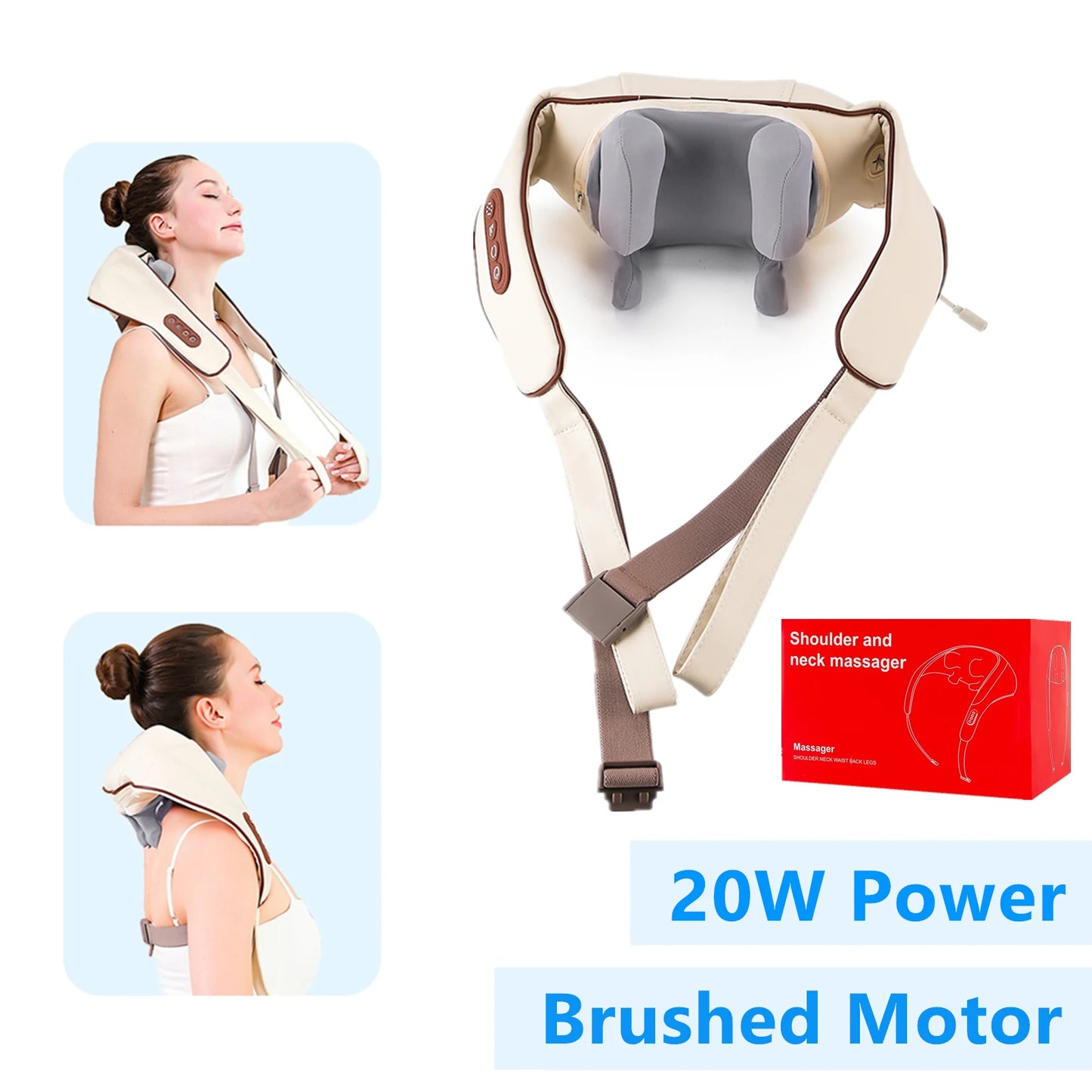 Wireless Neck & Shoulder Kneading Massager