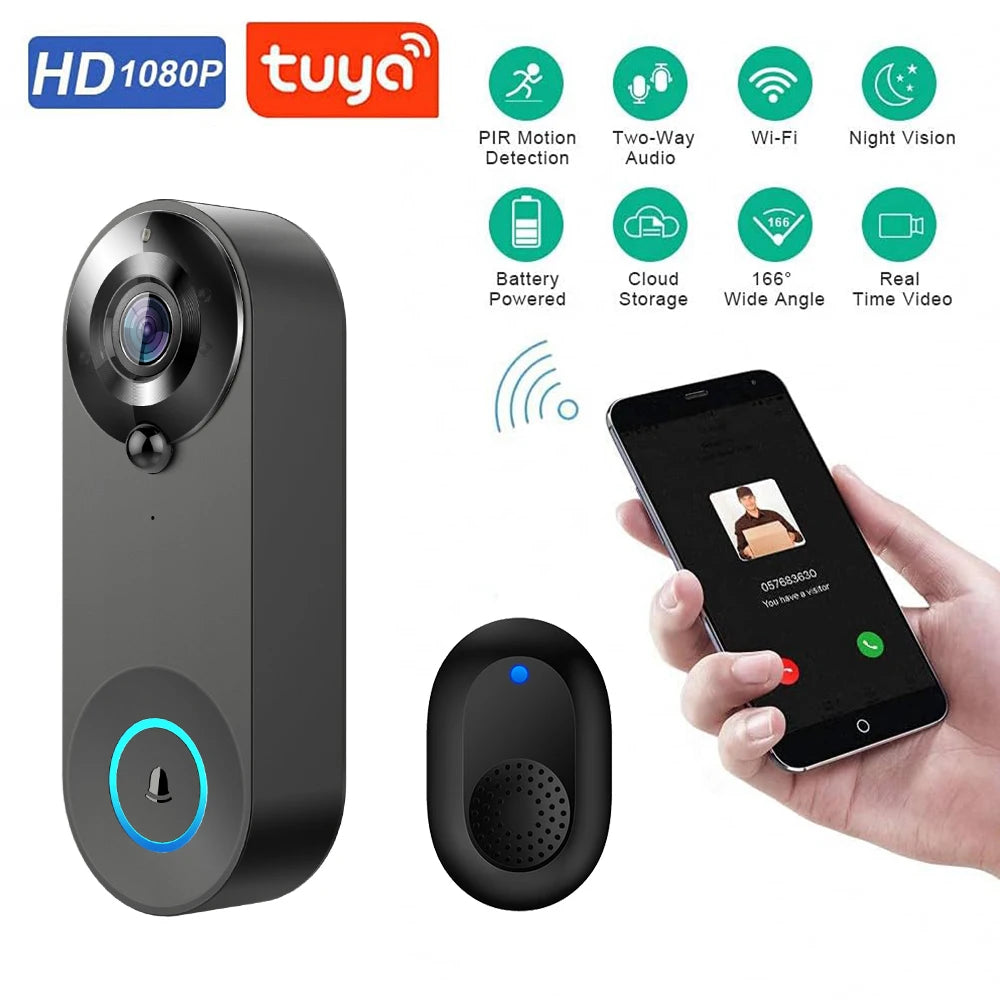 1080P Smart Wireless Video Doorbell Camera