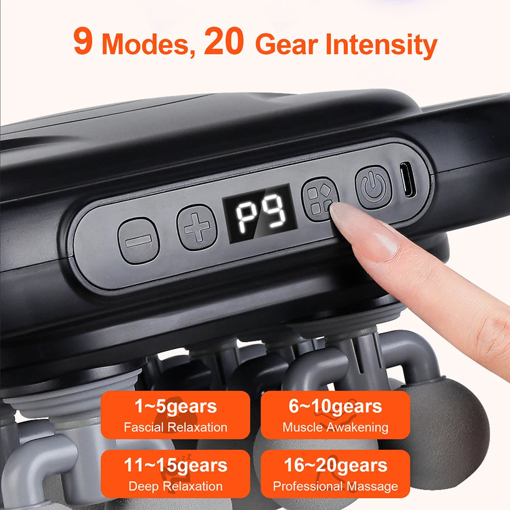 16-Head High-Frequency Body Massage Gun
