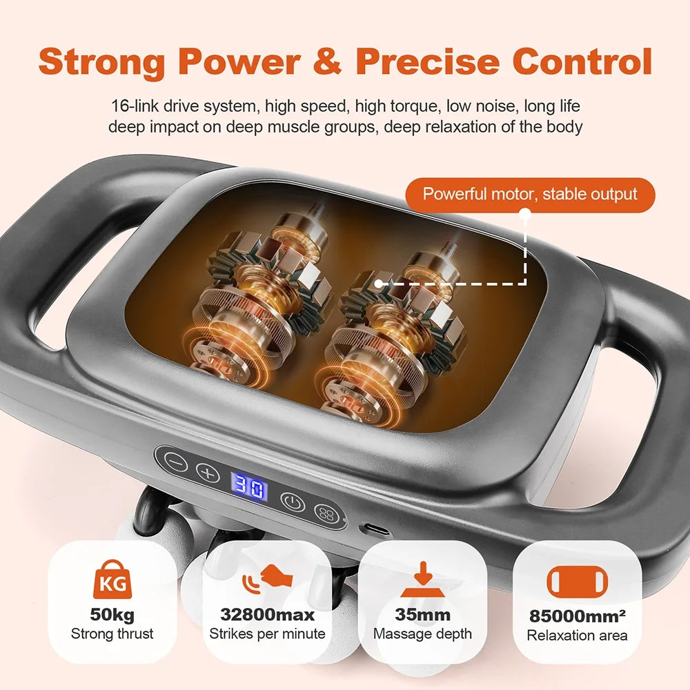 16-Head High-Frequency Body Massage Gun