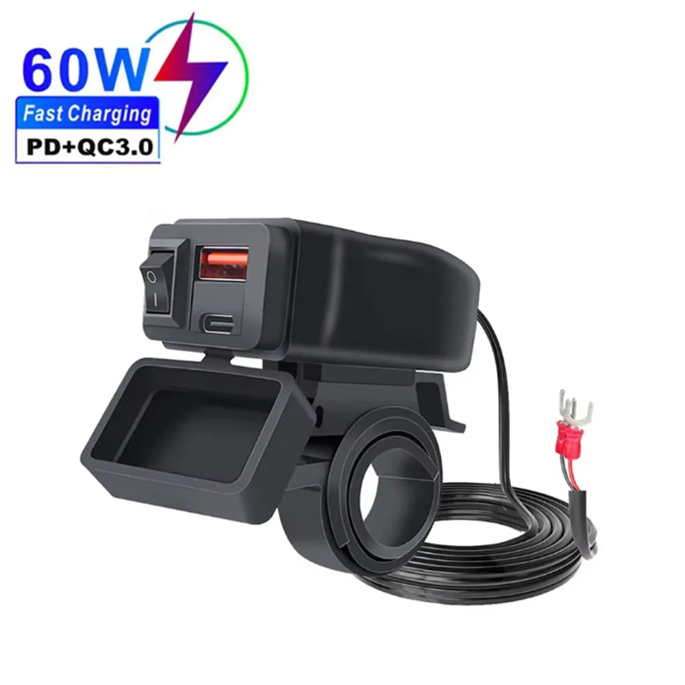 High-Performance Motorcycle USB Charger