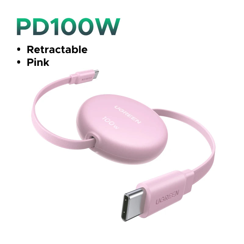 USB-C Retractable Fast Charge Cable
