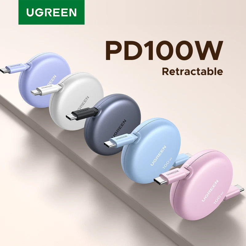 USB-C Retractable Fast Charge Cable