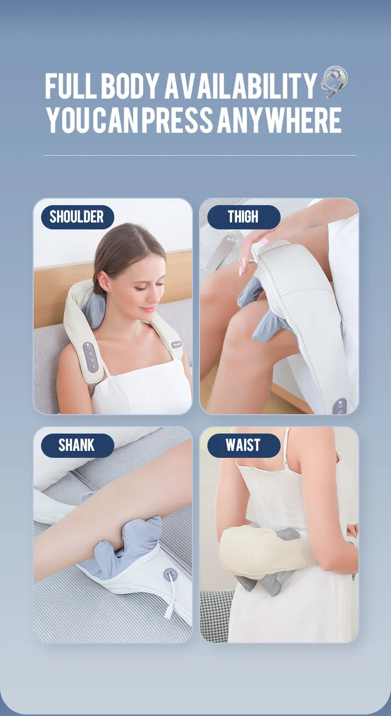 Wireless Neck & Shoulder Kneading Massager