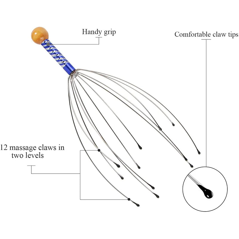 Octopus Head and Scalp Massager
