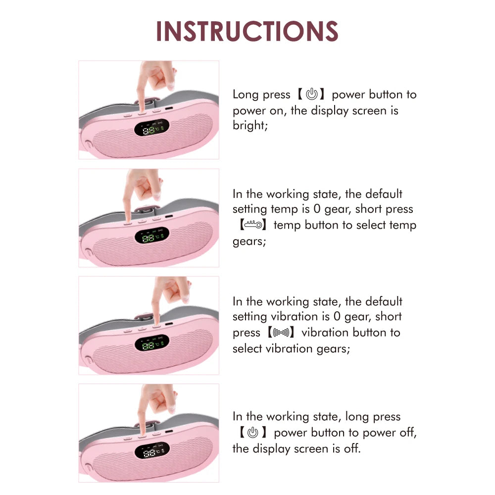 Electric Heating Pad Abdominal Massager