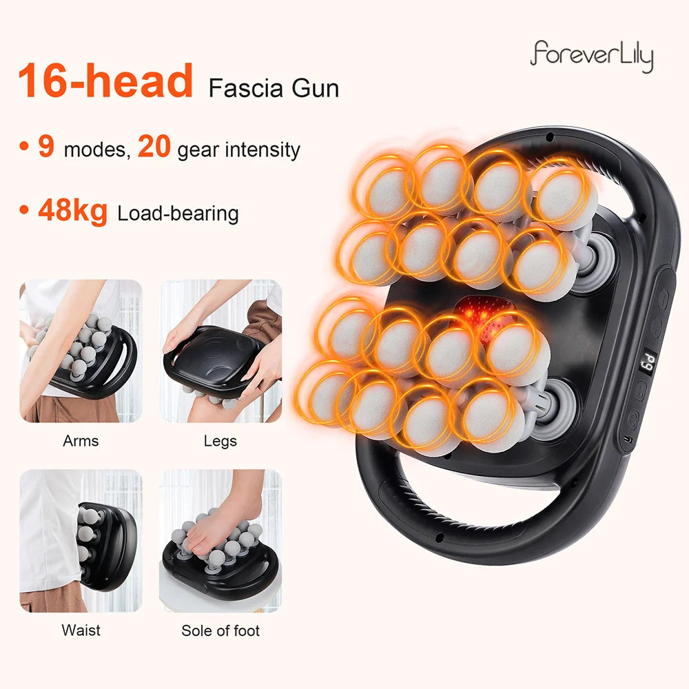 16-Head High-Frequency Body Massage Gun