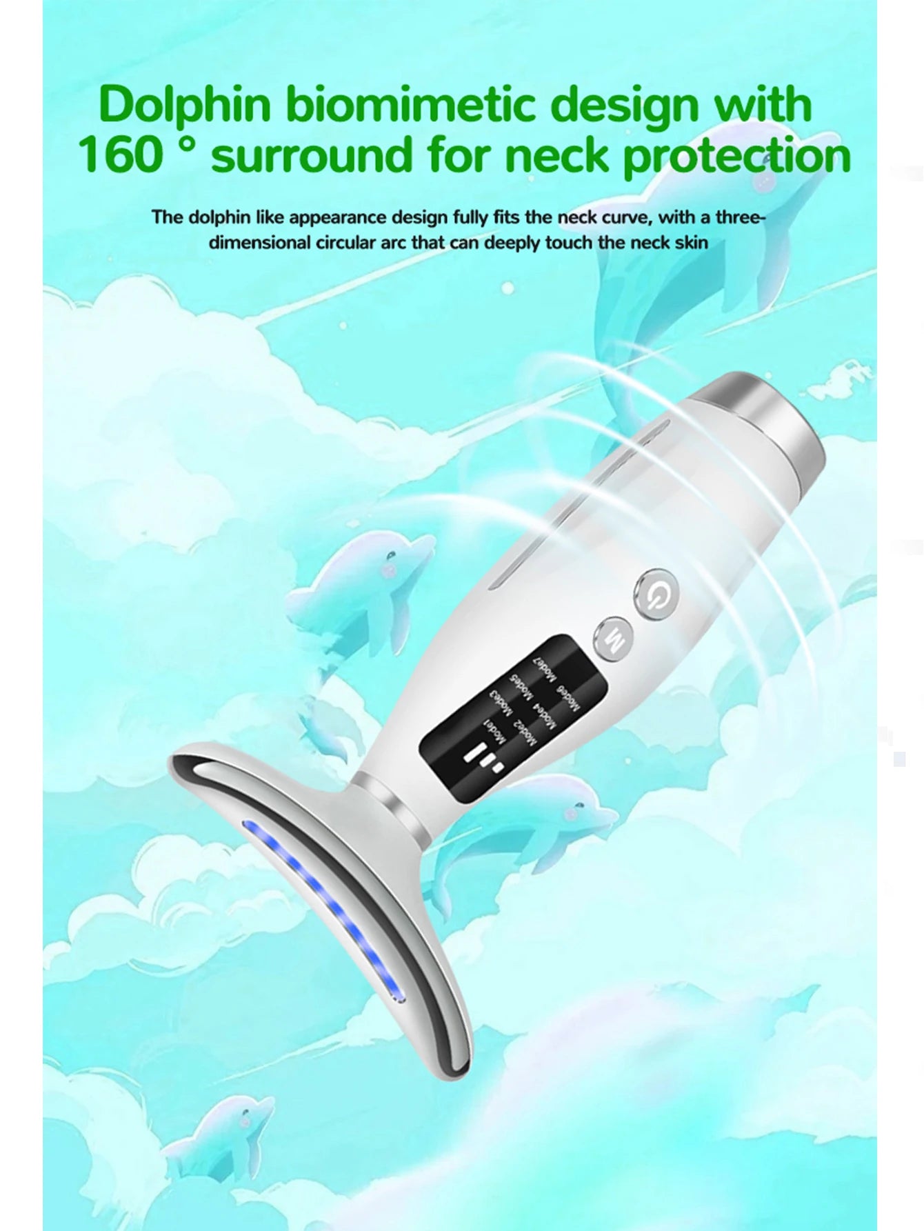 7-Color EMS Facial & Neck Massager Beauty Device