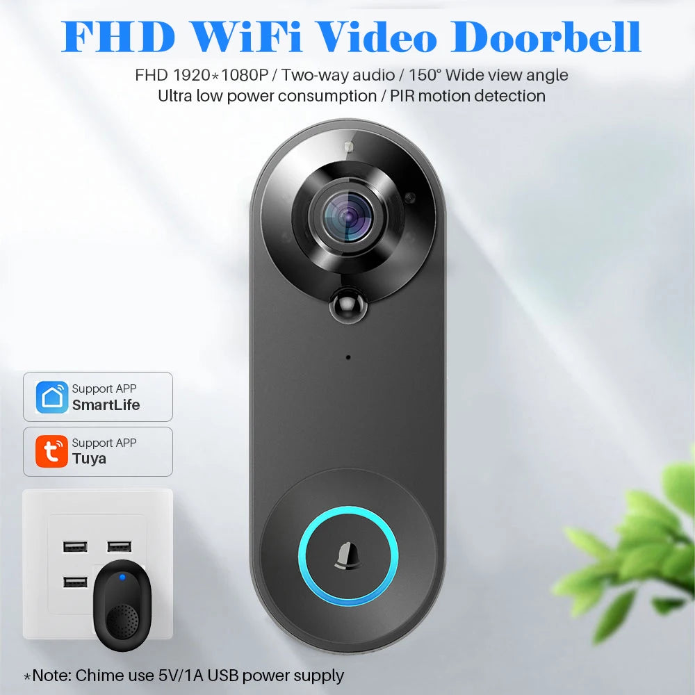 1080P Smart Wireless Video Doorbell Camera