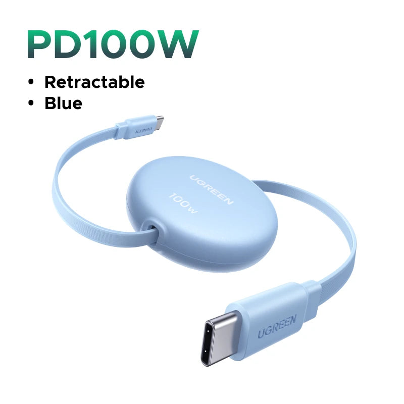 USB-C Retractable Fast Charge Cable
