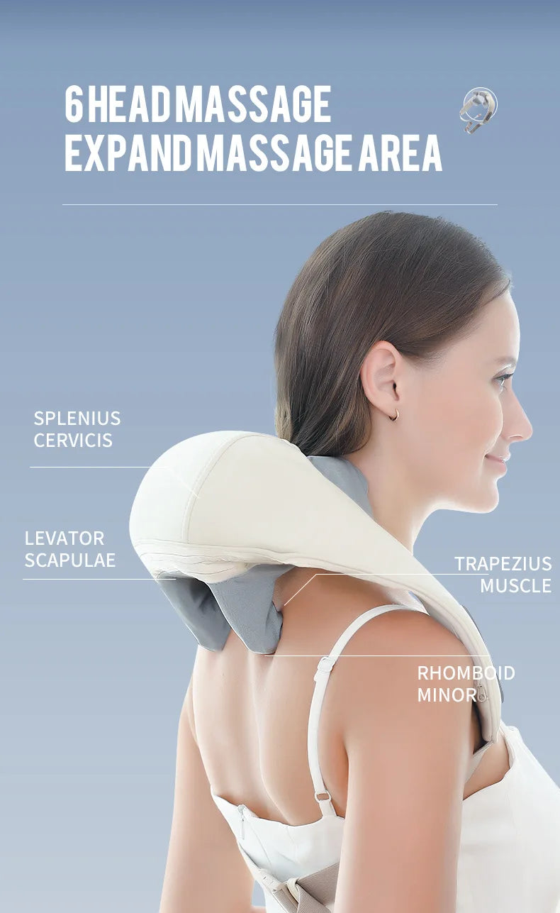 Wireless Neck & Shoulder Kneading Massager