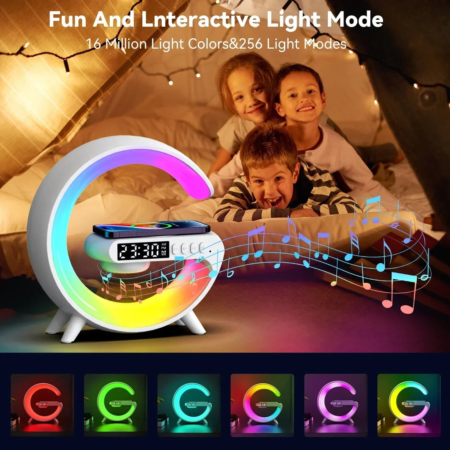 RGB Multifunction Wireless Charger Stand