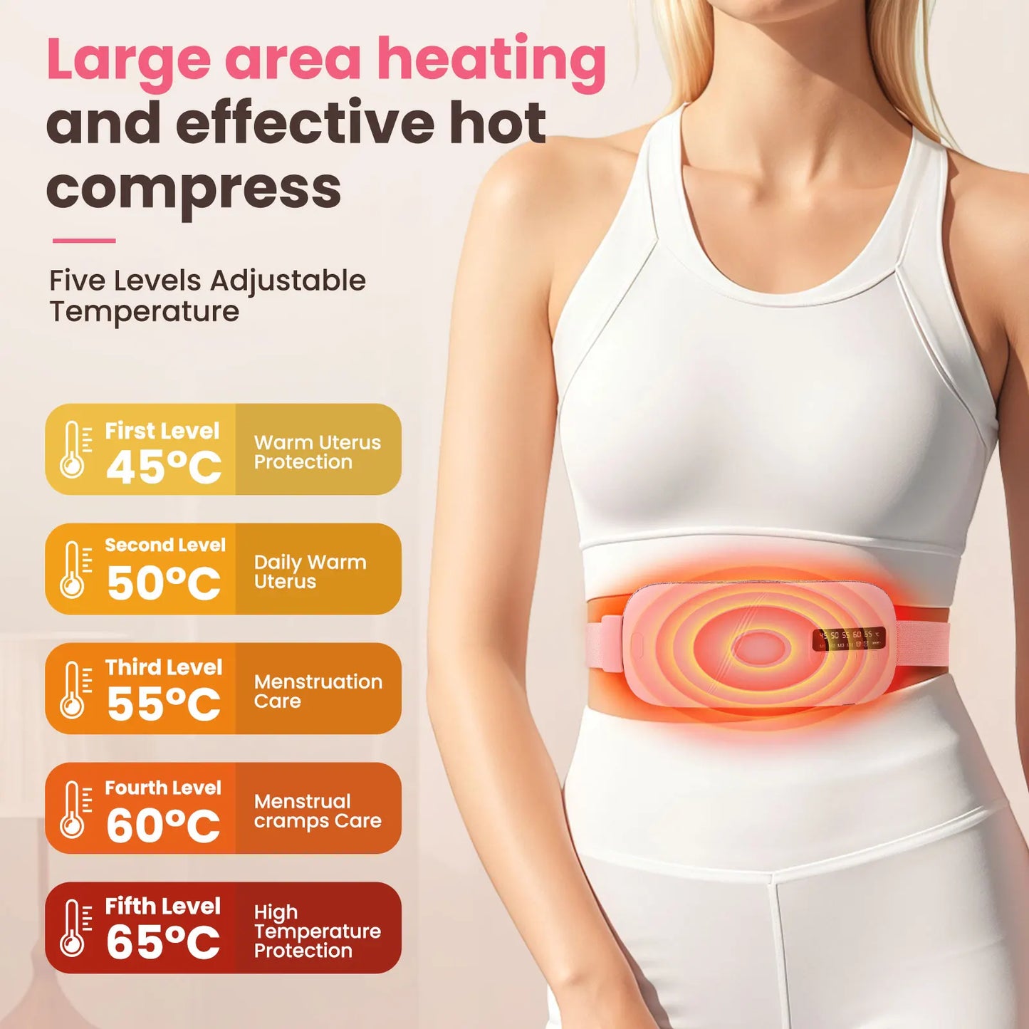 Electric Heating Pad Abdominal Massager