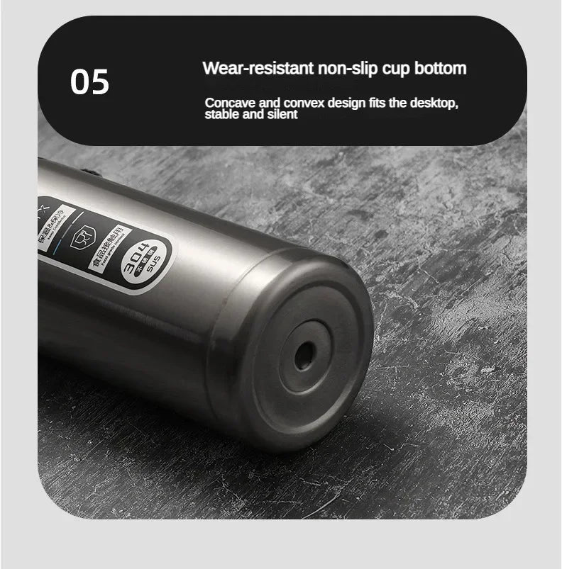 LED Display Stainless Steel Thermos Bottle