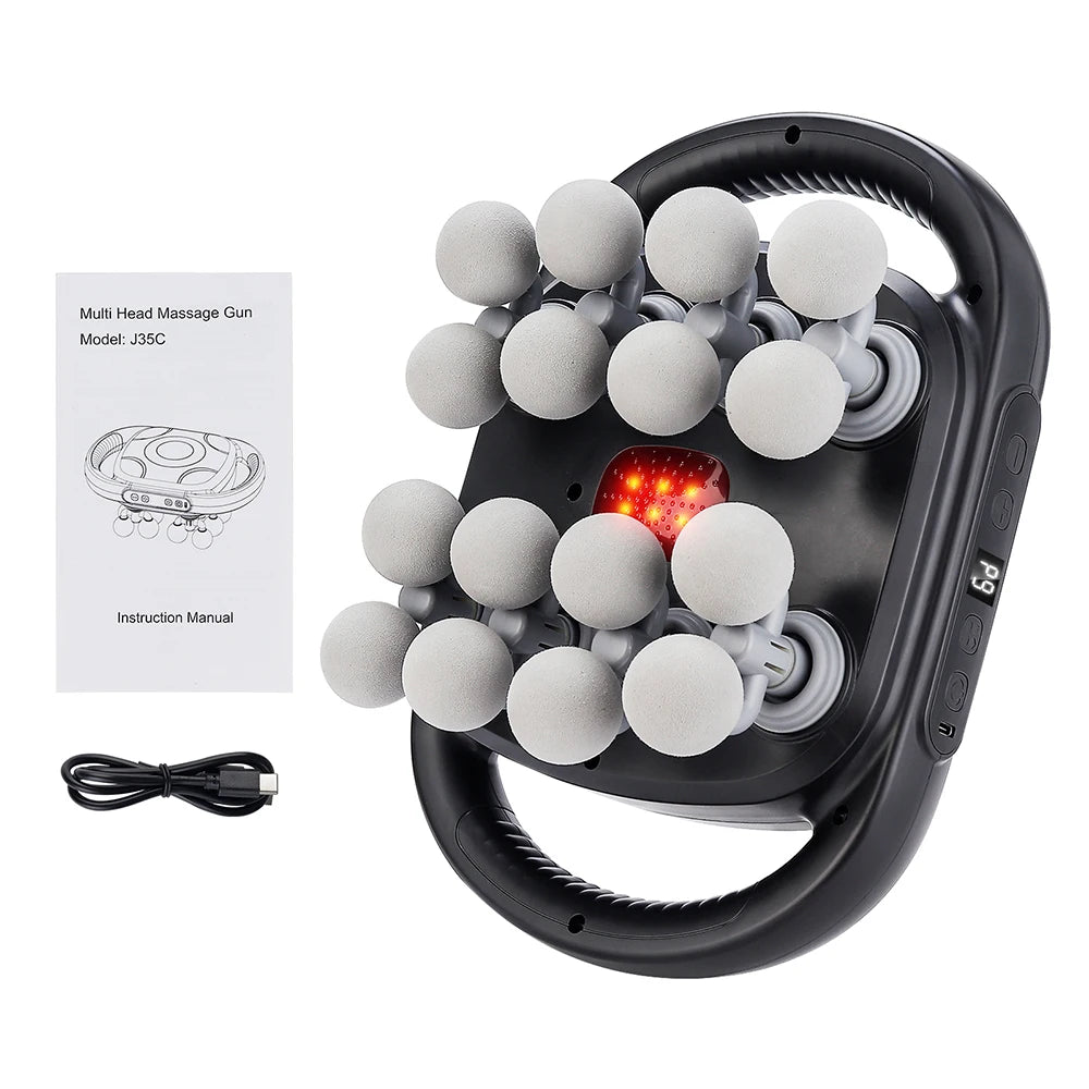 16-Head High-Frequency Body Massage Gun