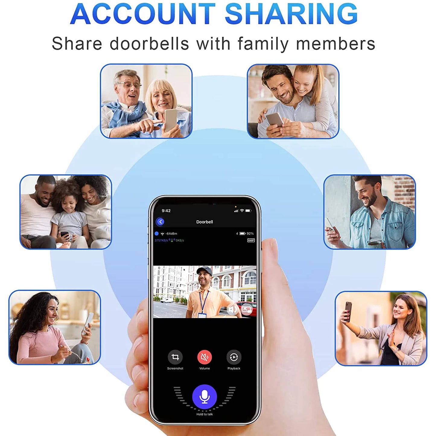 1080P Smart Wireless Video Doorbell Camera