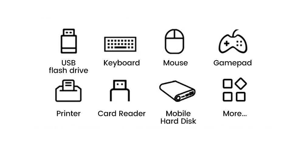 Multifunctional 3-in-1 USB Type-C Hub OTG Adapter