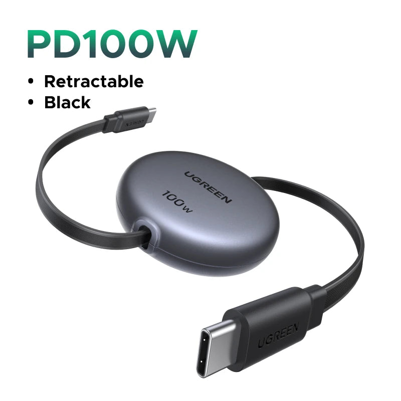 USB-C Retractable Fast Charge Cable